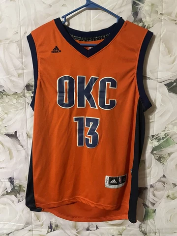 Adidas Paul George Oklahoma City Thunder Jersey Size Large Cover