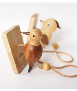 Wooden Handmade Creative Woodpecker Door Bell Woodpecker Doorbell - Picture 1 of 7