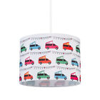 hanglamp kinderkamer - kinderlamp - verstelbaar - auto's - Ø 35 cm - kleurrijk