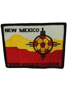 New Mexico Youth Soccer Association Patch State Flag Emblem Design Ball LQQK - Picture 1 of 6