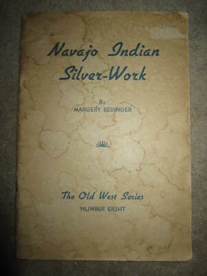 Vtg PB, Navajo Indian Silver-Work by Margery Bedinger, 1936, Old West Series #8 - Image 1 of 4