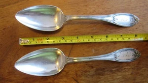 2 CUCHARA DE SERVIR de plata esterlina o moneda Joseph Seymour Cottage patrón C 1850  - Imagen 1 de 12