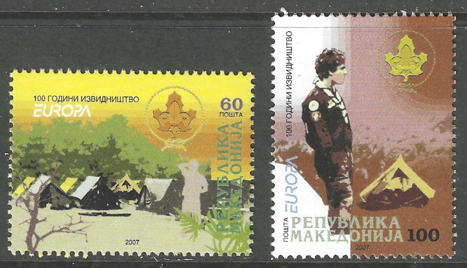 MACEDONIA # 409-10 MNH Cmplt PO ¡¡Fresco!! Scouting & Europa 2007 ('25 SCV $8,75) Foto 1 de 1