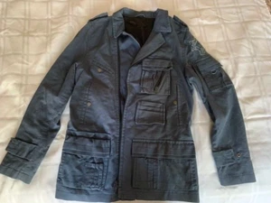 J.Lindeberg Stockholm Herrenjacke Größe 52 Medium Baumwolle Reißverschluss Militärstil Parka - Bild 1 von 11