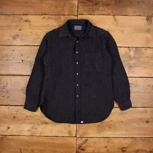 Camisa De Lana Pendleton De Colección Botón M Hecha en EE. UU. Años 70 Moteado Para Hombres Manga Larga - Imagen 1 de 7