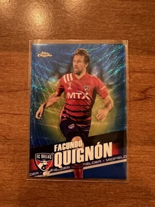 2022 Topps Chrome MLS #145 Facundo Quignon FC Dallas Blue Wave Refractor 115/199 - Picture 1 of 2