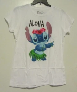 Camiseta blanca Aloha Stitch Jr. de Disney nueva con etiquetas Talla XL - Imagen 1 de 2