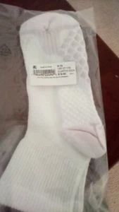 jockey ladies quarter socks in white and pink fit sizes 6-10 - Picture 1 of 1