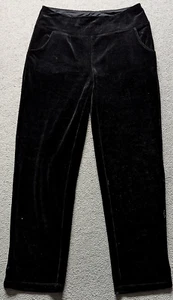BNWoT Women's Black Quacker Factory Jeanne Bice Small High Waist Velvet Trousers - Picture 1 of 5