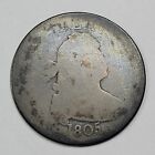 1805 DRAPED BUST QUARTER NICE CIRCULATED US TYPE COIN SILVER SEE PICS G99 1805 DRAPED BUST QUARTER NICE CIRCULATED US TYPE COIN SILVER SEE PICS G99