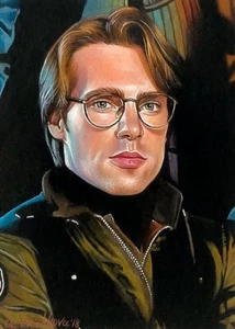L Edition ACEO Sketch PRINT SG-1 Stargate Daniel Jackson Michael Shanks Mishkova - Picture 1 of 1