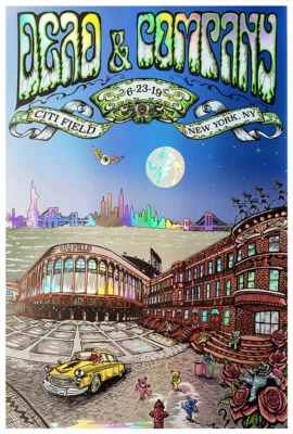 Dead and Company - New York 2019 - Grateful Dead Music Poster (24 x 36 Inches)