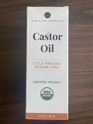 Kate Blanc Cosmetics Castor Oil Organic 2oz 100% Pure Cold Pressed Hexane Fre... - Image 1 of 3