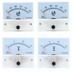 50uA-30A DC Amperemeter 5V-300V DC/AC Voltmeter 85C1/85L1 Analog Panel Meter 65*56 mm - Bild 1 von 36