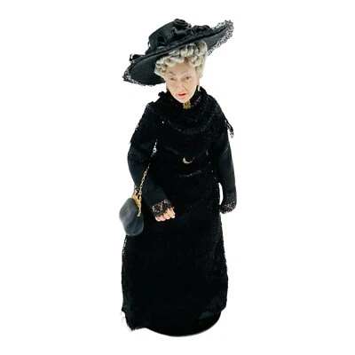 Muñeca Dama de Luto Artesana MARCIA BACKSTROM Casa de Muñecas '95 Miniatura RARA Foto 1 de 4