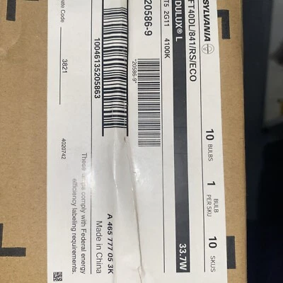 Sylvania 20586 FT40DL/841/RS/ECO 33.7W T5 Single Tube 4pin 2G11 4100k Cool White - Image 1 of 2