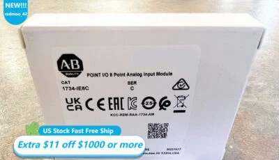 New Factory Sealed AB 1734-IE8C POINT I/O 8 Point Analog Input Module 1734IE8C - Image 1 of 4