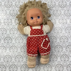 1989 Mattel Stoffpuppe blond Polka Herz Pullover 16 Zoll Sammlerstück Spielzeug Vintage - Bild 1 von 12