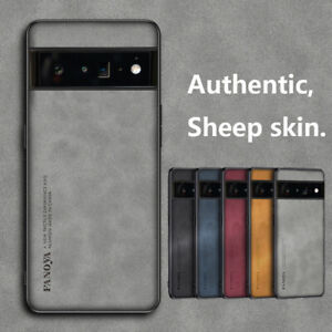 Case For Google Pixel 6A 6 6 Pro Ultra Thin Shockproof Sheepskin Leather Cover