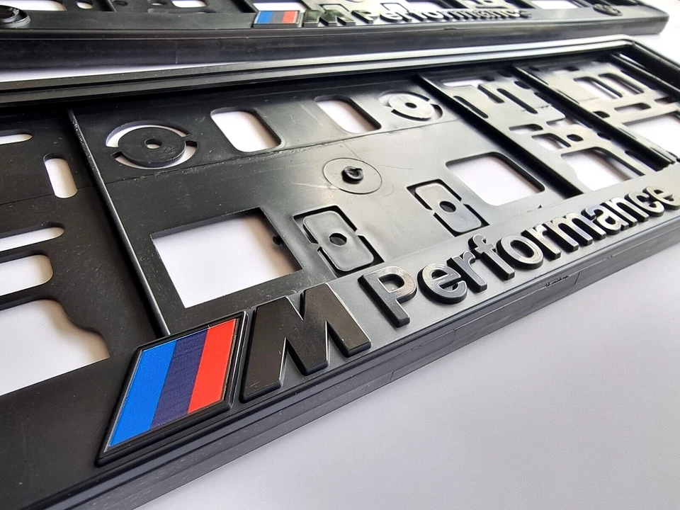 2x licenses number plate holders for BMW M Performance EU standard - Image 1 of 4