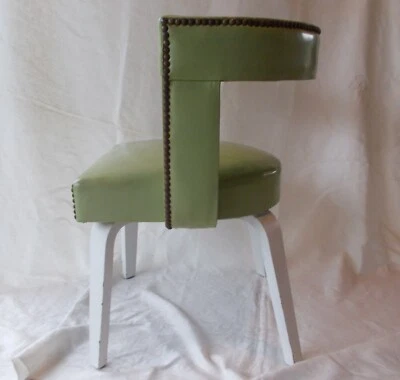 50's Iconic Thonet Tub Chair Light Green Vinyl Bentwood Mid Century Modern MCM#2 - Image 1 of 4