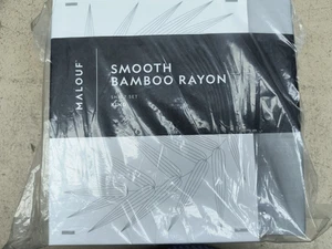 NEW MALOUF SMOOTH BAMBOO RAYON SHEET SET KING GRAY - Picture 1 of 4