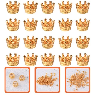  50pcs Crowns Spacer Perlen Diy Schmuck Handwerk machen Erkenntnisse - Bild 1 von 4
