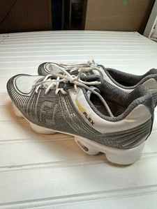 FootJoy Hyperflex II White Silver Black 1036 Sz 10 M Golf Shoes - Picture 1 of 10