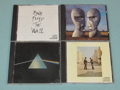 4 CD Lot: PINK FLOYD (Wish You Were Here~The Wall~Dark Side Moon~Division Bell) — 第 1/4 张图片