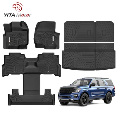 YITAMOTOR Floor Mats Backrest Cargo Liner for 2018-2025 Ford Expedition 7-Seater - Image 1 of 4