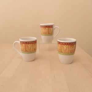 Churchill Ports of Call Mali Druck Jeff Banks Kaffeetassen x3 - Bild 1 von 5