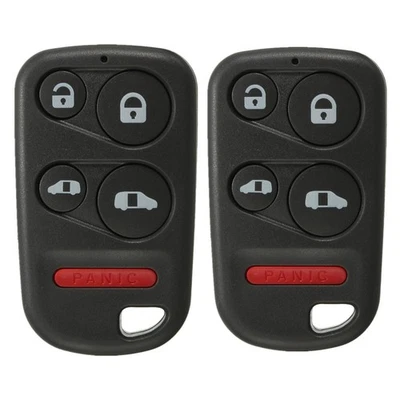 2Pcs For 1999 2000 2001 2002 2003 2004 Honda Odyssey 5 Buttons Key Shell Fob - Image 1 of 4