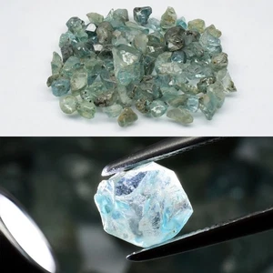 π 100.95ct 78p Lot Rough Natural Green Blue Zircon - Gentle Heat, Cambodia Gems - Picture 1 of 6