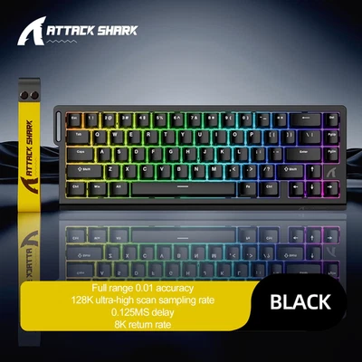 X68HE  Magnetic Gaming Keyboard Mechanical Wired for Pro Gaming 0.01Mm Rapid Tri - Image 1 of 4