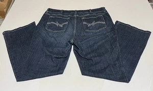 Wrangler Women's Dark Wash Bootcut Jeans Plus Tag 20Wx32 Measure 40x31 - Picture 1 of 9