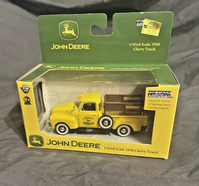 Chevrolet 3100 1950 camioneta amarilla John Deere 1/43 caja de cambios #57101 diecast Foto 1 de 4