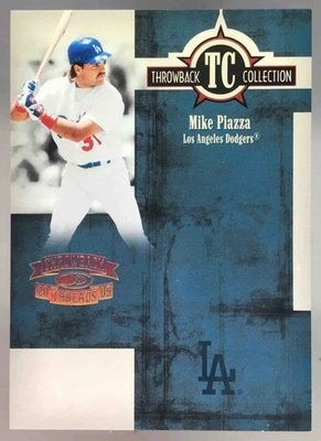 Mike Piazza 2005 Donruss Throwback Threads /100 #TC-31 Dodgers - Image 1 of 4