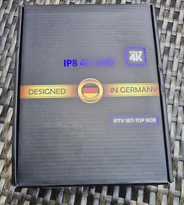 IP8 4K UHD8 4K  IPTV  Set- Top-Box  Ultra HD Set-Top-Box, Designed in Germany - Bild 1 von 2