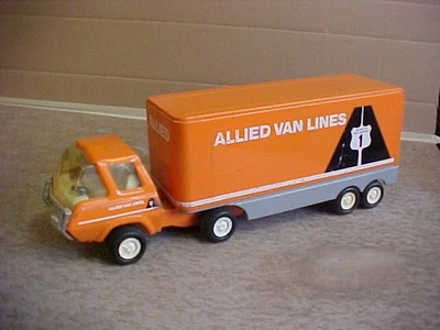 Vintage Allied Van Lines  Mini Tonka Tin Toy Semi - Image 1 of 4