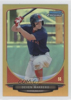 2013 Bowman Chrome Prospects Gold Refractor /50 Deven Marrero #BCP120 - Image 1 of 2