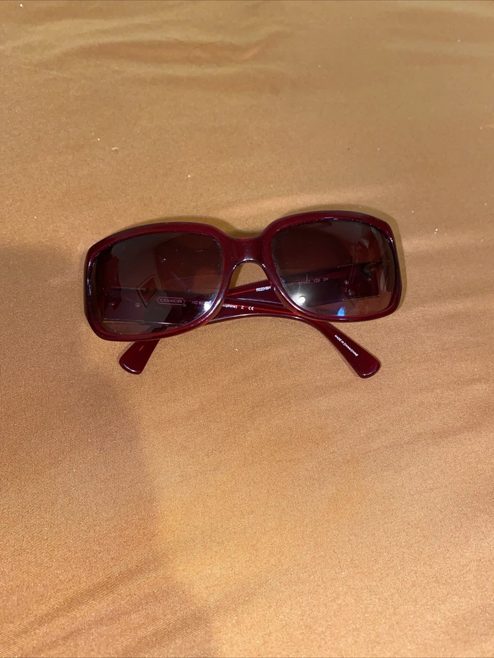 Gafas de sol Coach Delphine Borgoña para mujer 57-17 125 3N.  Hc 8024 Foto 1 de 4