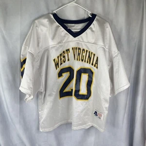 Vintage West Virginia Mountaineers Lacrosse #20 Jersey MADE IN THE USA Mens L/XL - Picture 1 of 7