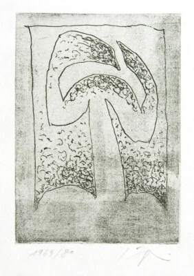 Untitled, 1969/1980. Radierung Alfonso HÜPPI (*1935 D/SUI), handsigniert - Bild 1 von 2