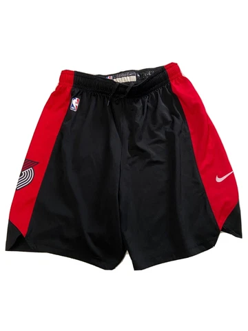 Mens NIKE Black/Red Portland Blazers Authentic Player Team Shorts Sz L(38) Cover