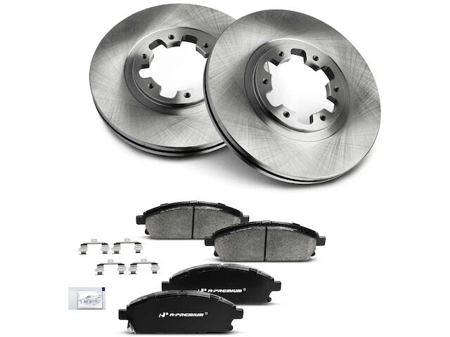 Kit de pastillas de freno delanteras y rotor para Nissan Pathfinder 1999 2000 1998-2004 BJ498ZX Foto 1 de 1