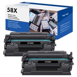 2 tóner CF258X 58X compatible con HP LaserJet Pro M404dn M404dw M428fdw SIN CHIP - Imagen 1 de 8