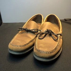 Bajo LN US11.5D G.H. ZAPATOS DE BARCO MOCASINES INFORMALES SIN CORDONES DE CUERO MARRÓN BASS & CO - Imagen 1 de 12