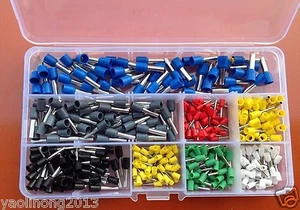 800 Wire Coppers Crimp Connector Insulated Cord Pin End Terminal AWG 22 to 10 Ki - Picture 1 of 2