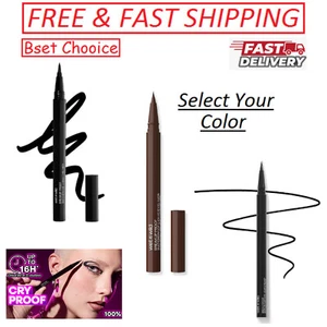 wet n wild Mega Last Breakup Proof Liquid Eyeliner,Ultra-Fine Brush,Select Color - Picture 1 of 9