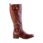 WEAR EVER WOMANS KNEE HIGH BOOT~RICHIE WHISKEY~SIZE 7M~~BROWN~~FULL SIDE ZIP